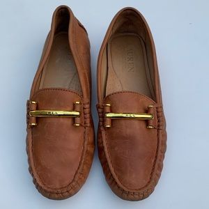 SOLD!!! POLO RALPH LAUREN WOMEN BROWN MOCCASINS